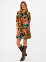 Load image into Gallery viewer, Chatham Dress Tiger Rug Print
