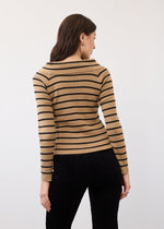 Load image into Gallery viewer, FDJ- Camel Stripe Sweater
