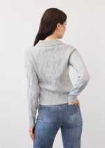 Load image into Gallery viewer, FDJ- Cabled Cardigan in Grey
