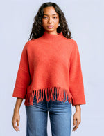 Load image into Gallery viewer, SACHI 'AJA' SWEATER-TANGERINE GLOW

