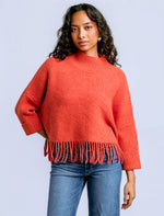 Load image into Gallery viewer, SACHI 'AJA' SWEATER-TANGERINE GLOW
