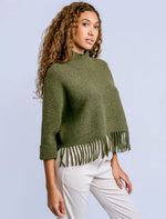 Load image into Gallery viewer, SACHI 'AJA' SWEATER-OLIVE
