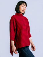 Load image into Gallery viewer, TERESA TUNIC-CHERRY RED
