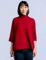 Load image into Gallery viewer, TERESA TUNIC-CHERRY RED
