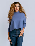 Load image into Gallery viewer, AJA SWEATER- BLUE MELANGE
