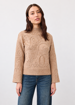 Load image into Gallery viewer, FDJ- Mock Neck Embellished Sweater
