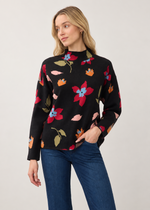 Load image into Gallery viewer, FDJ- Mock Neck Rebecca Floral
