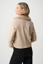 Load image into Gallery viewer, Faux Fur Trim Jacket
