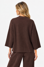 Load image into Gallery viewer, Mock Neck Square Stitch Sweater
