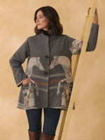 Load image into Gallery viewer, Reversible Asymmetrical Equestrian Coat

