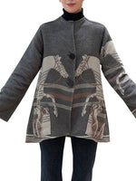 Load image into Gallery viewer, Reversible Asymmetrical Equestrian Coat
