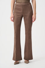 Load image into Gallery viewer, Faux Suede Flared-Leg Pants
