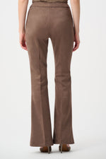 Load image into Gallery viewer, Faux Suede Flared-Leg Pants
