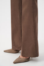 Load image into Gallery viewer, Faux Suede Flared-Leg Pants
