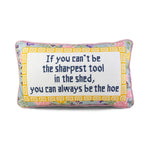 Load image into Gallery viewer, Sharpest Tool Needlepoint Pillow
