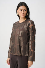 Load image into Gallery viewer, Leatherette and Mesh Embroidered Jacket
