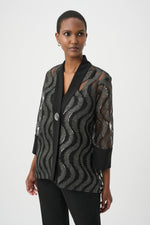 Load image into Gallery viewer, Sequin Embroidered Swing Jacket
