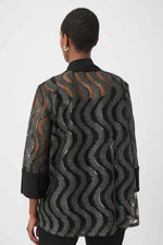 Load image into Gallery viewer, Sequin Embroidered Swing Jacket
