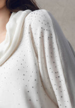 Load image into Gallery viewer, SPARKLE DETAIL COWL NECK - Ivory
