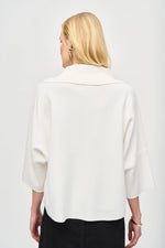 Load image into Gallery viewer, 1/4 ZIP PONCHO - Vanilla
