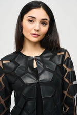 Load image into Gallery viewer, GEOMETRIC PATTERN JACKET - Black
