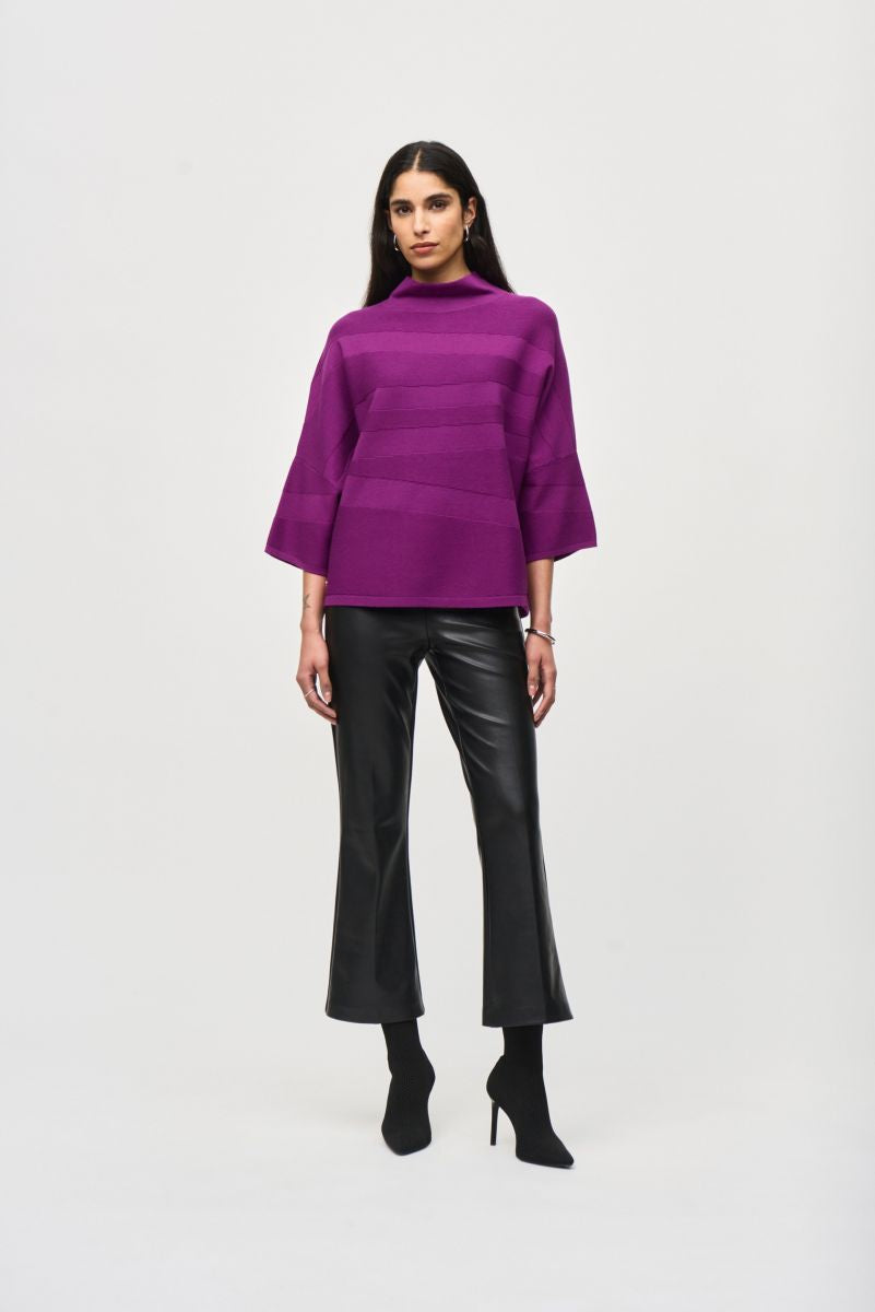 BOXY MOCK NECK TOP - Empress