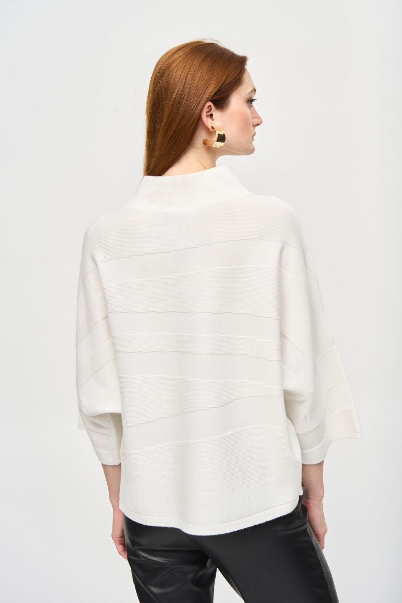 BOXY MOCK NECK TOP - Vanilla