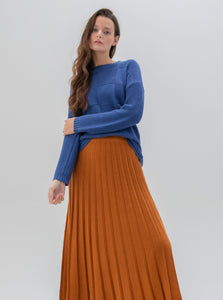 REMOVABLE TURTLENECK SWEATER - Blue