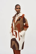 Load image into Gallery viewer, ABSTRACT SWEATER COAT
