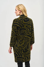 Load image into Gallery viewer, ABSTRACT CARDIGAN - Black/Olive
