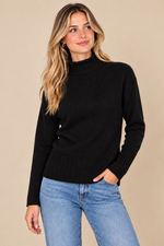 Load image into Gallery viewer, Funnel Neck Sweater- Black
