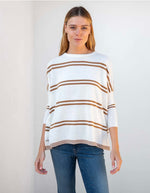 Load image into Gallery viewer, Catalina Sweater - Tobacco Stripes
