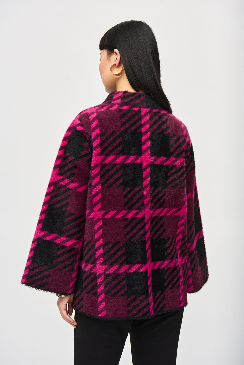 PINK PLAID COAT