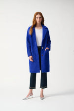 Load image into Gallery viewer, NOTCHED COLLAR COAT - Sapphire
