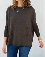 Load image into Gallery viewer, Catalina Sweater - Hot Chocolate
