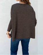 Load image into Gallery viewer, Catalina Sweater - Hot Chocolate
