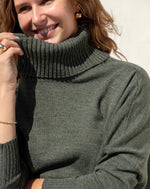 Load image into Gallery viewer, Catalina Turtleneck Sweater - Olive
