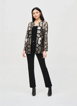 Load image into Gallery viewer, GEOMETRIC PATTERN JACKET - Gunmetal
