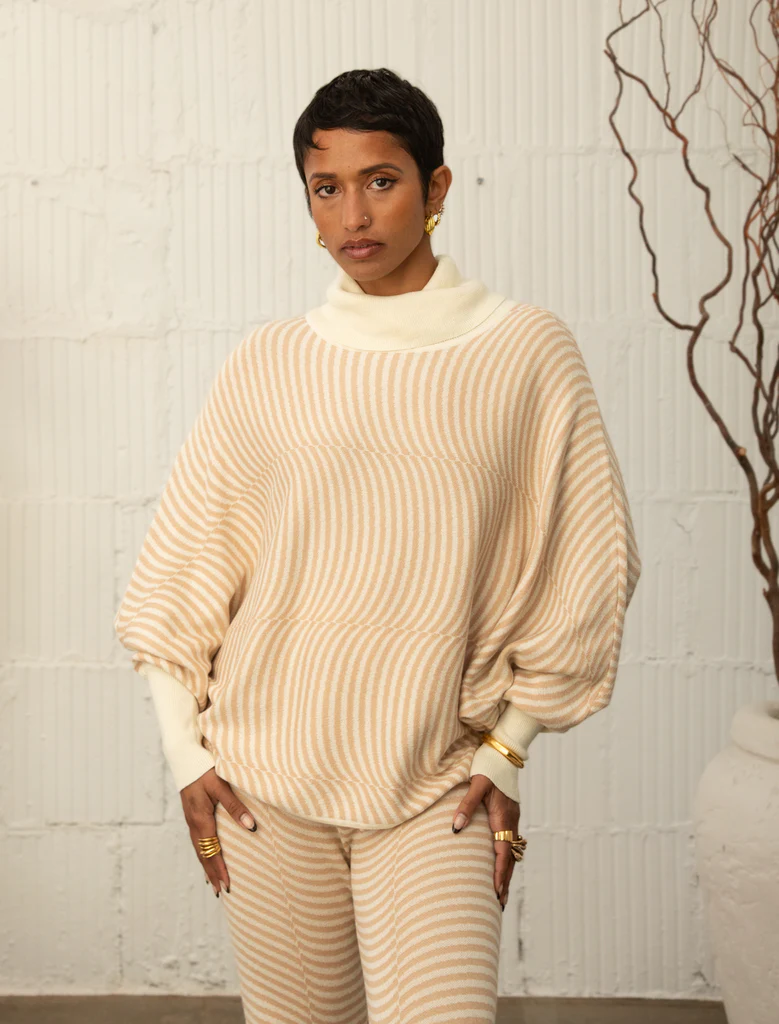 MIRADA TURTLENECK - Ivory/Tahini