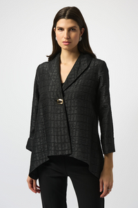 SIGNATURE TRAPEZE JACKET - Black