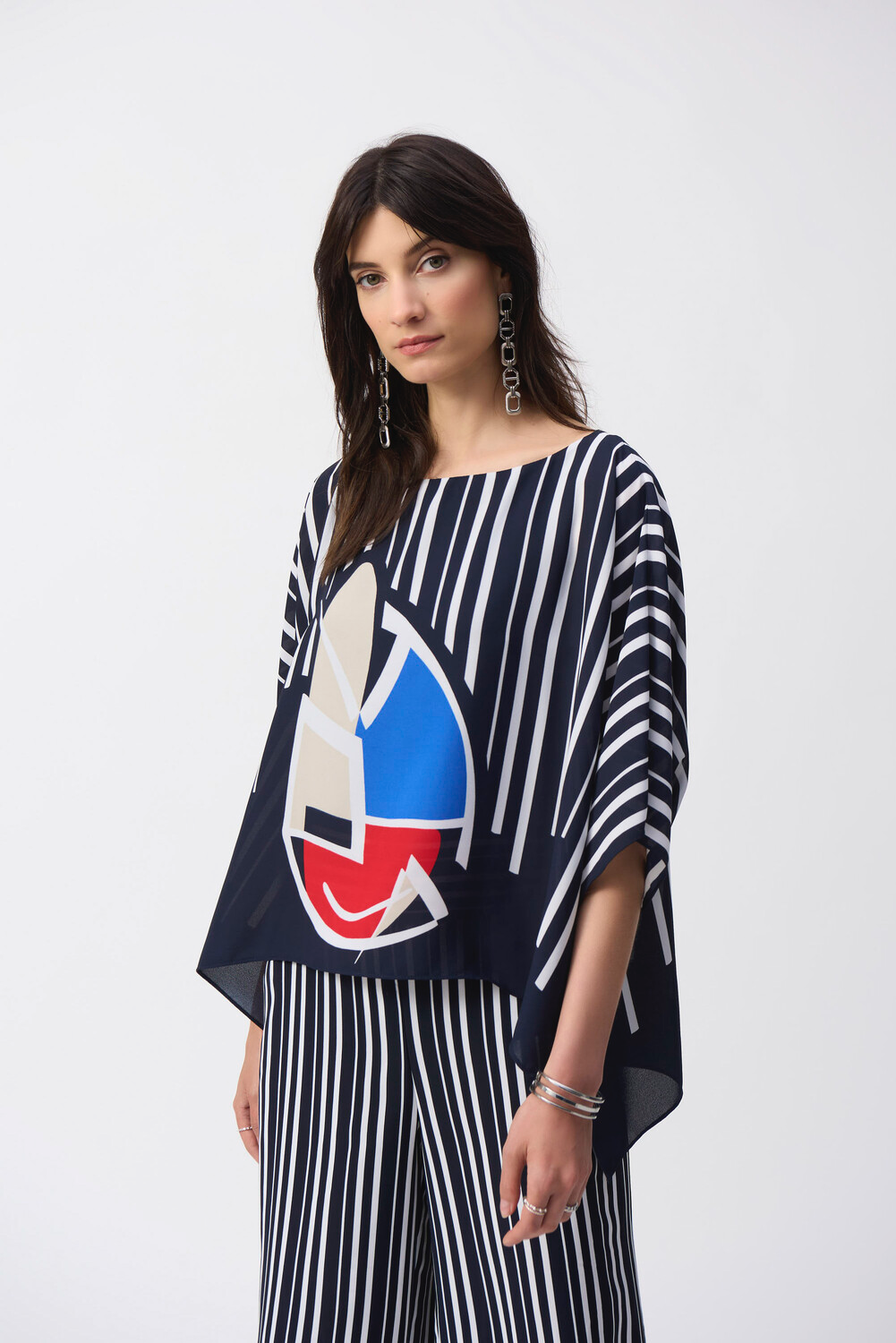 ABSTRACT FLOWY TOP