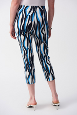 Load image into Gallery viewer, PRINTED CROP PANT - Navy/Vanilla
