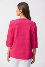 Load image into Gallery viewer, JACQUARD KNIT PULLOVER - Geranium
