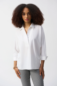 POPLIN BOXY SHIRT - Vanilla