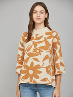 Load image into Gallery viewer, MOCK NECK SWEATER - Sand/Rust
