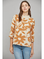 Load image into Gallery viewer, MOCK NECK SWEATER - Sand/Rust
