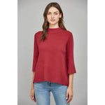 Load image into Gallery viewer, MOCK NECK SWEATER - Berry
