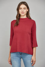Load image into Gallery viewer, MOCK NECK SWEATER - Berry
