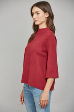 Load image into Gallery viewer, MOCK NECK SWEATER - Berry
