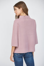 Load image into Gallery viewer, MOCK NECK SWEATER - Dusty Mauve
